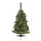 3ft. Pre-Lit White Mountain Pine & Pinecones Artificial Christmas Tree with Clear LED Lights